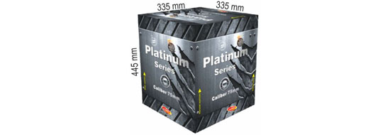 Platinium Serie 16 Schuss 75mm - C1675P - 4 verschiedenfarbige Effekte einzupflegen