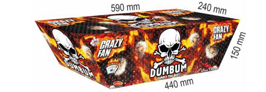Dumbum Crazy Fan 135 Schuss - CS1352X16 - Silberne Minen mit der roten Spur, titanischen Detonation, Kaliber 20mm
